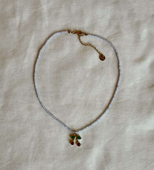 Design your own necklace - Purple zicron beads Isla Eme