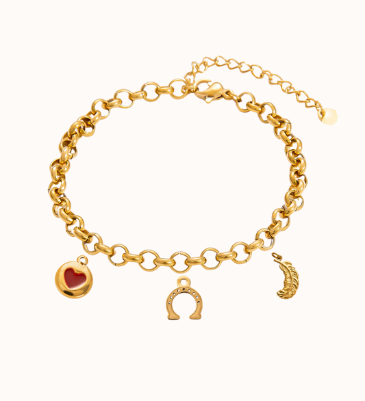 Design your own bracelet - Rolo chain Isla Eme