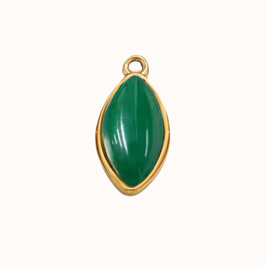 Marquise Green Agate Isla Eme