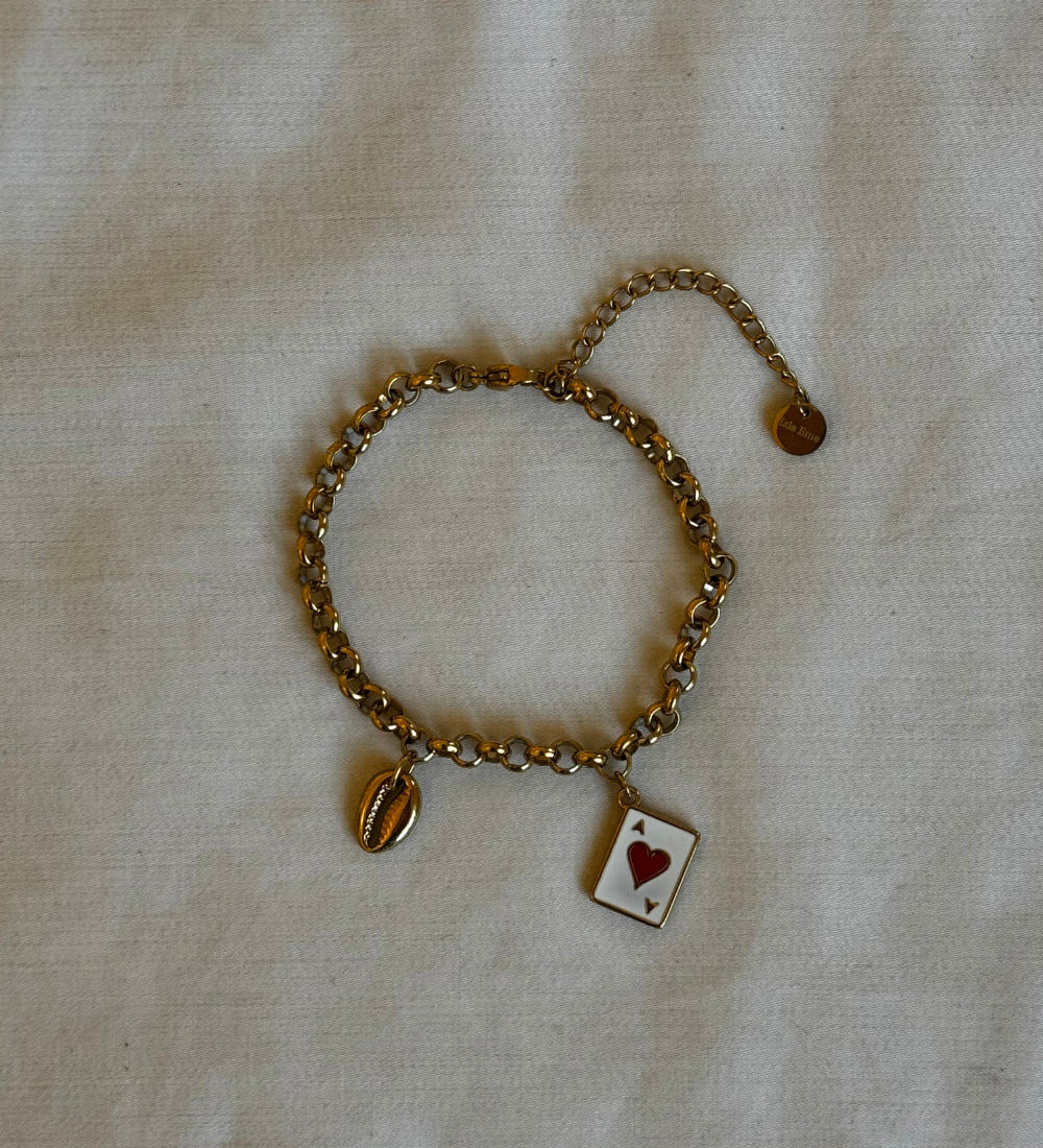Design your own bracelet - Rolo chain Isla Eme